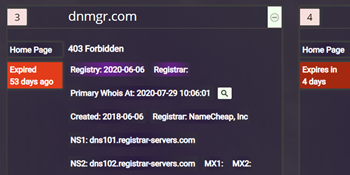 Domain, SSL and DNS Monitoring